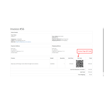 Product QR Code | Opencart Extension | CodeEshop