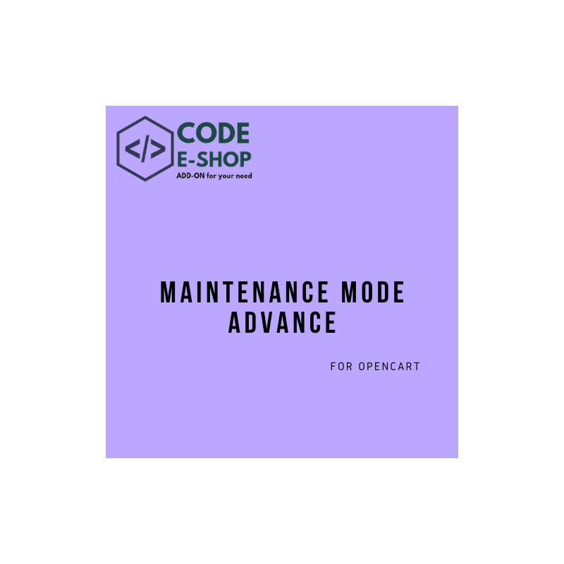 CES Maintenance Mode Advance