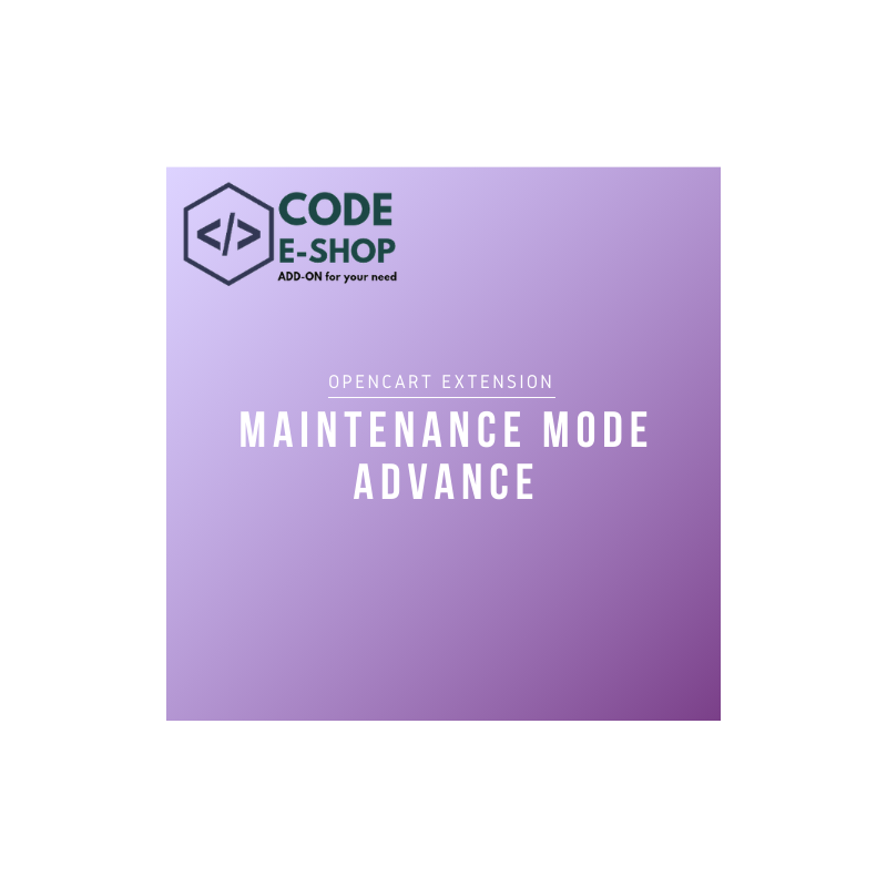 Maintenance Mode Advance