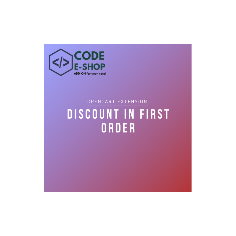 Discount in First Order