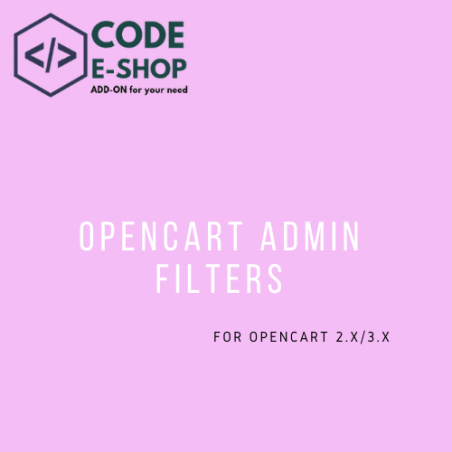 Opencart Admin Filters
